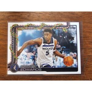 Anthony Edwards 2025-2026 Topps Holiday #H84 - Minnesota Timberwolves - NBA